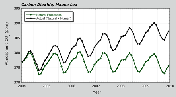 Carbon dioxide, Mauna Loa